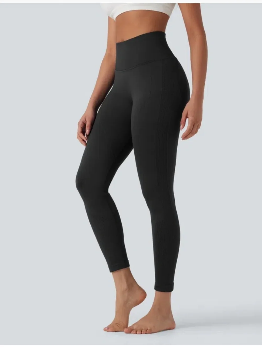 Halara Gray 7/8 Length Leggings - Picture 2 of 5